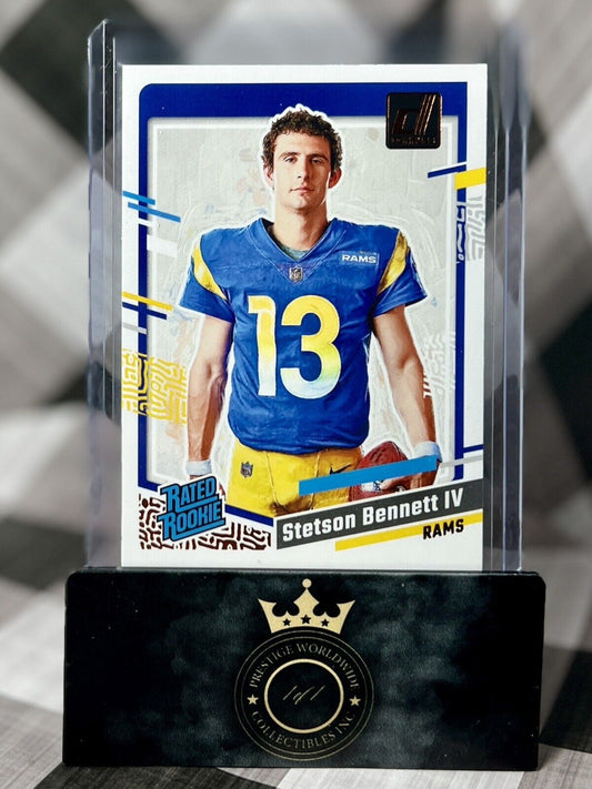 Stetson Bennett IV 2023 Panini Donruss Canvas Rated Rookie #33 Los Angeles Rams