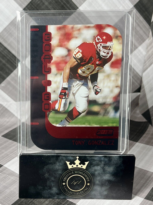 Tony Gonzalez 2000 Topps Stadium Club Die-Cut Goal to Go #G9 Kansas City Chiefs