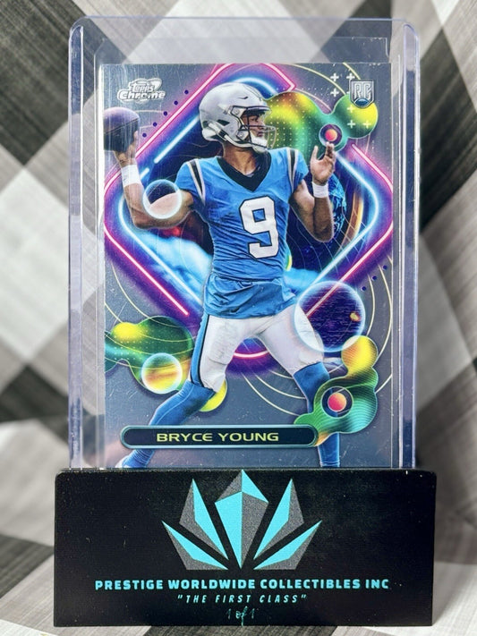 Bryce Young 2023 Topps Composite Cosmic Nucleus Refractor Rookie #251 Panthers
