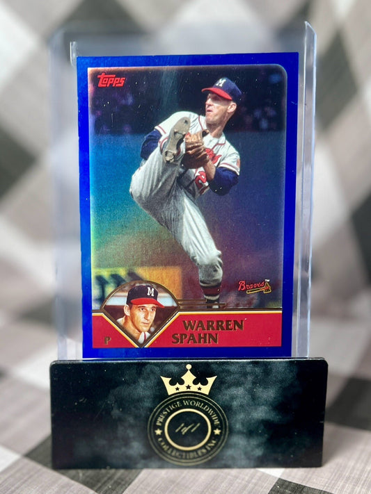 Warren Spahn 2023 Topps Archives Baseball Rainbow Foil /199 #205 ATL Braves SP