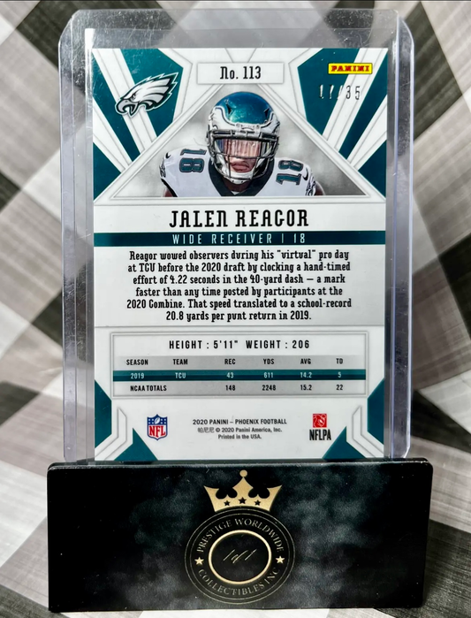 Jalen Reagor 2020 Phoenix Rookie Blue /35 #113 - PHI Eagles RC