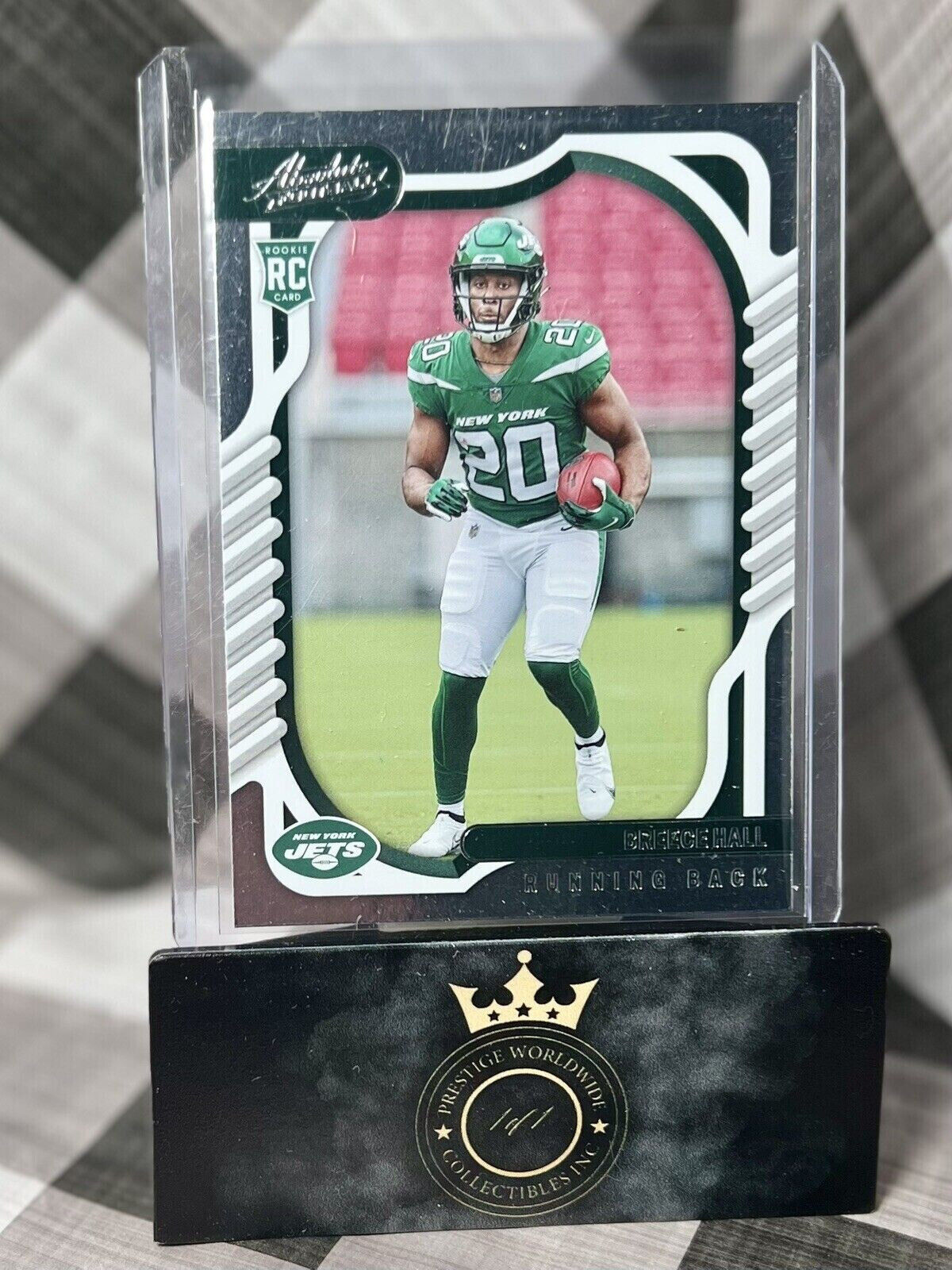 Breece Hall 2022 Panini Absolute Silver Spectrum Prizm #114 New York Jets RC