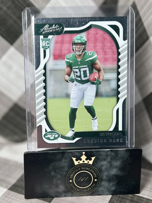 Breece Hall 2022 Panini Absolute Silver Spectrum Prizm #114 New York Jets RC