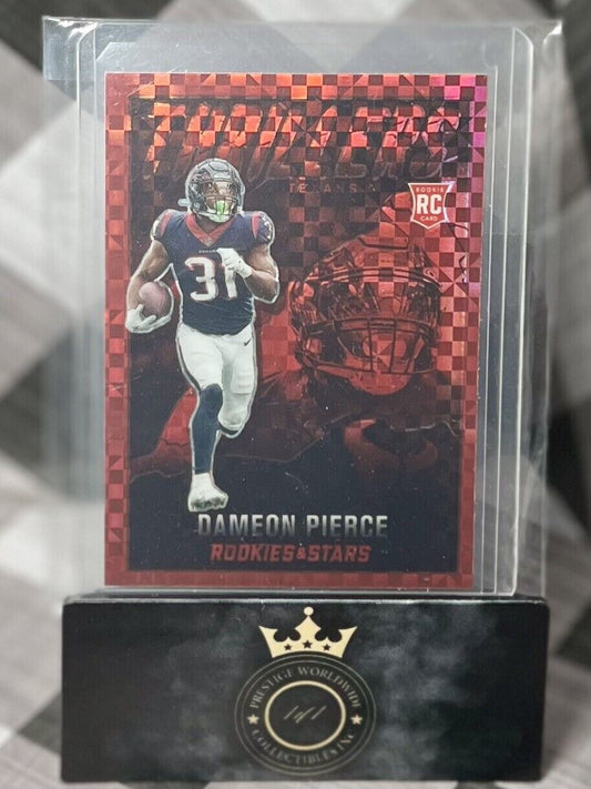 Dameon Pierce 2022 Rookies & Stars Rookie Thrillers Red Plaid #TH-30 Texans RC