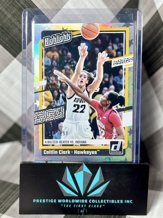 Caitlin Clark 2024 CC Donruss Highlights /299 #H6 Iowa & Fever RC