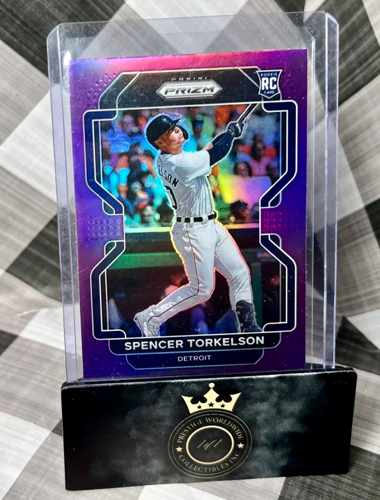 Spencer Torkelson 2022 Panini Prizm Purple Prizm Rookie #43 Detroit Tigers RC