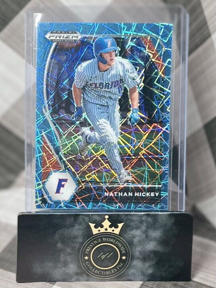 NATHAN HICKEY 2021 Panini Prizm Draft Picks Blue Velocity #PDP136 Florida Boston