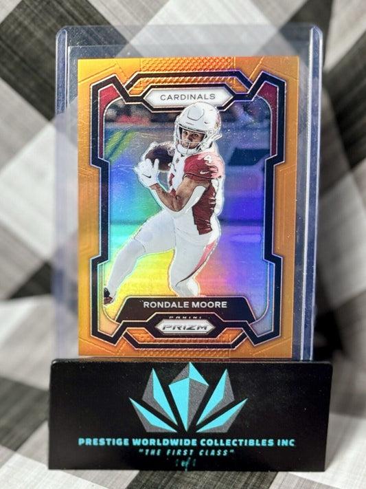 Rondale Moore 2023 Panini Prizm Orange Prizm /249 #7 Arizona Cardinals & Falcons