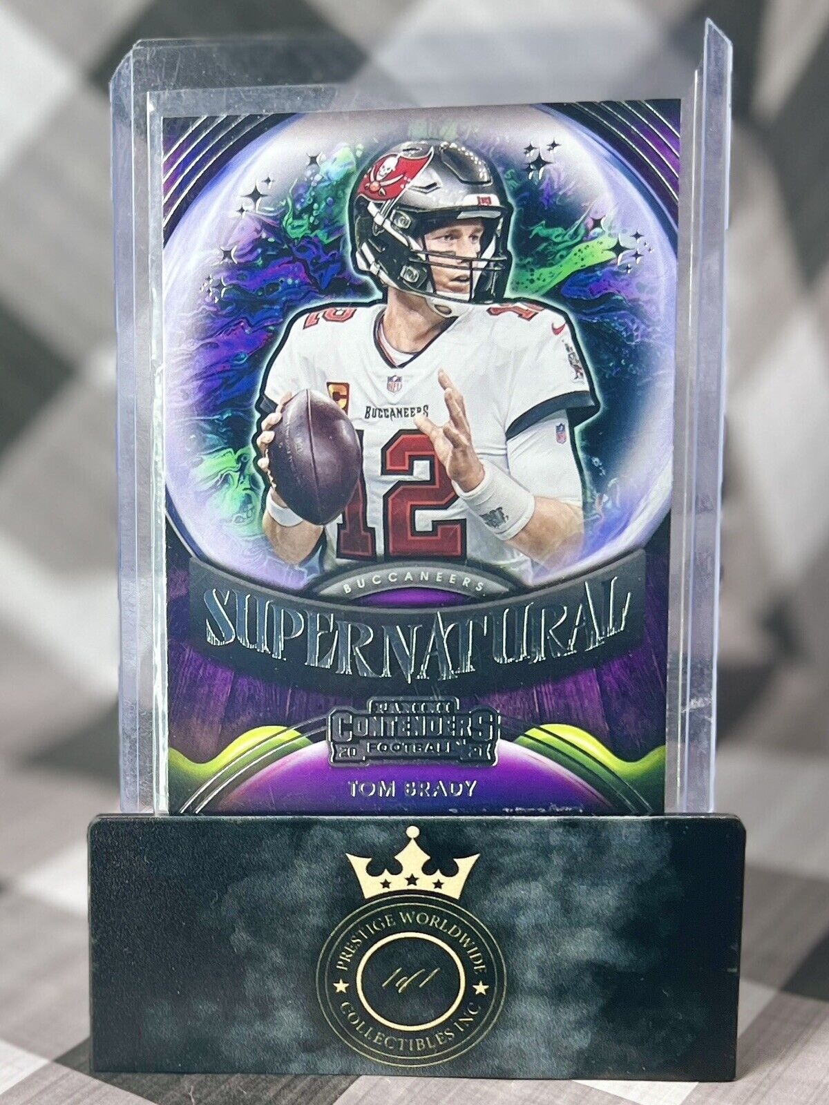 Tom Brady 2021 Panini Contenders Supernatural #SN-TBR Tampa Bay Buccaneers