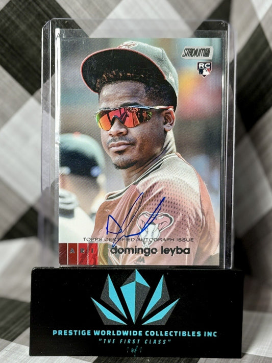 Domingo Leyba 2020 Topps Stadium Club Rookie Auto #ADL Diamondbacks RC & Orioles