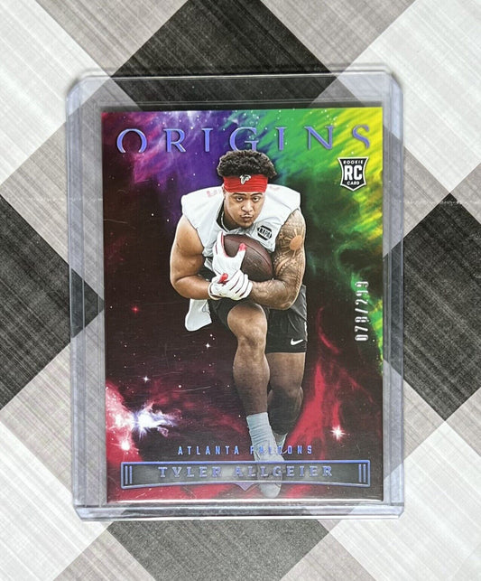 TYLER ALLGEIER 2022 Panini Origins Football #129 RC Rookie SP 78/299 Red Falcons