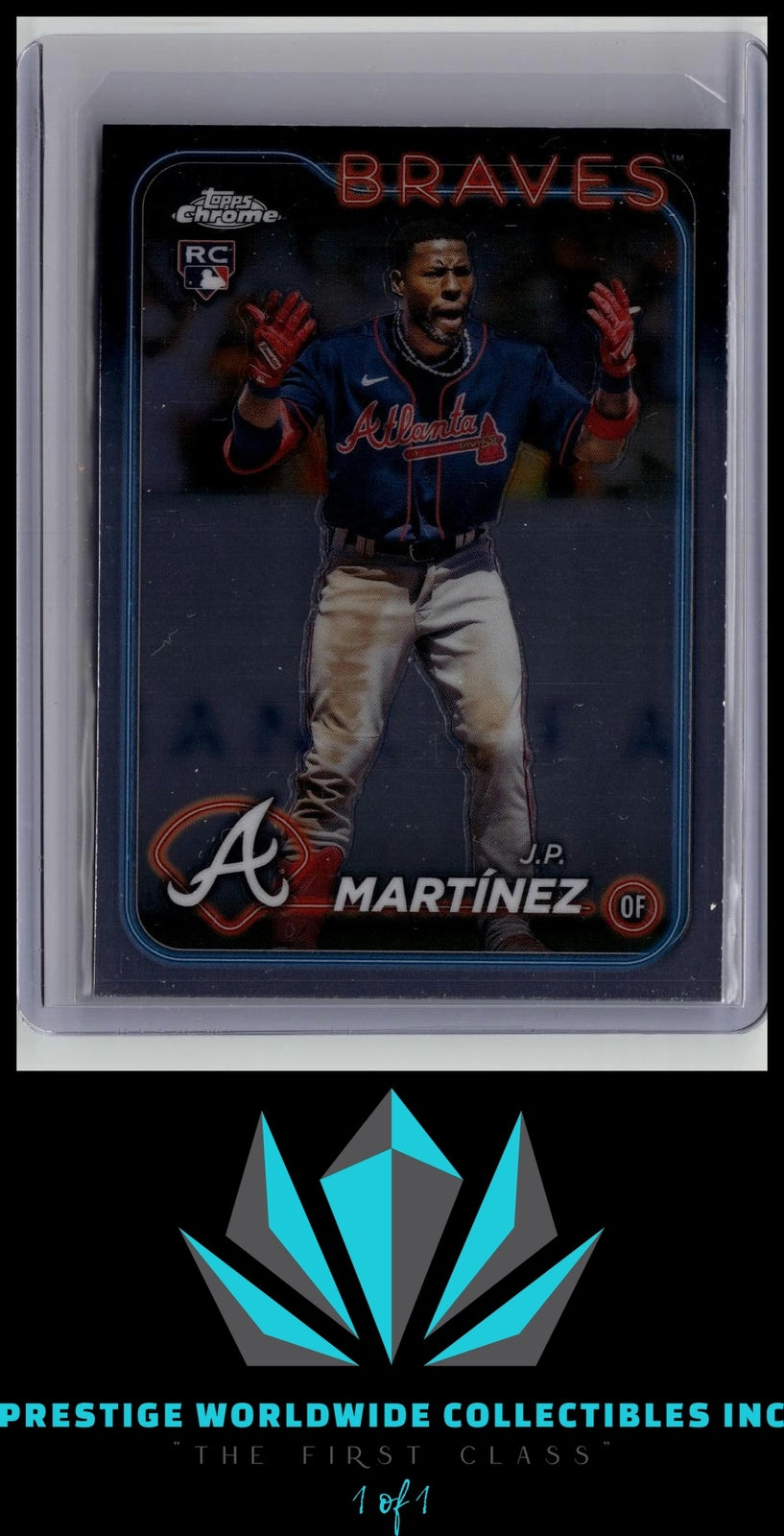 J.P. MartÃ­nez 2024 Topps Chrome Rookie #294 Atlanta Braves Rookie