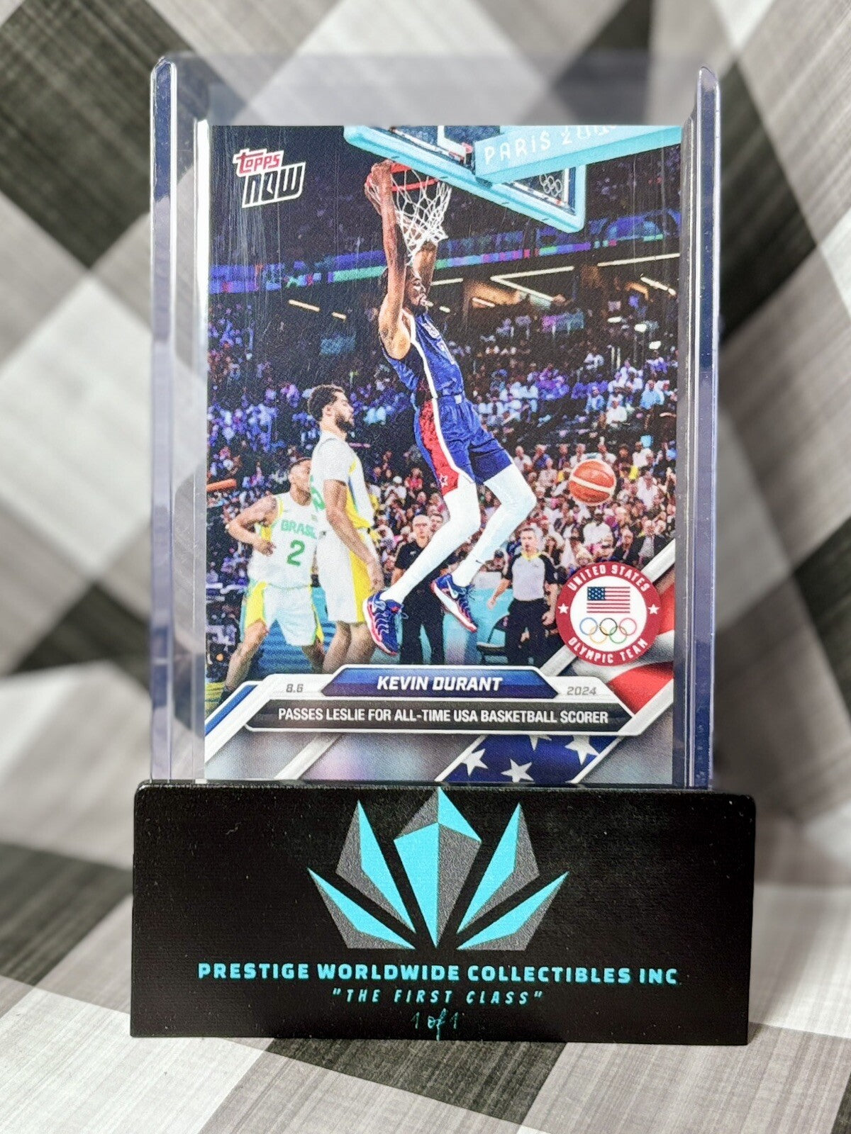 Kevin Durant 2024 Topps Now Olympics #20 USA Basketball