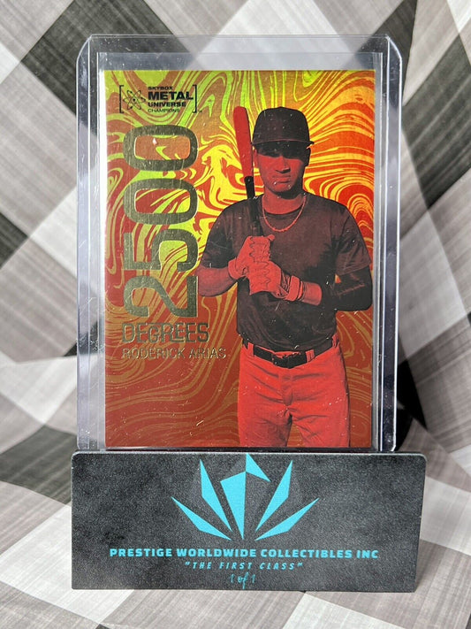 Roderick Arias 2022 Skybox Metal Universe 2500 Degrees Insert #D-19 NY Yankees