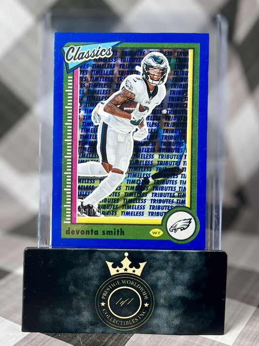 DeVonta Smith 2022 Panini Classics Blue Timeless Tributes /125 #79 PHI Eagles SP