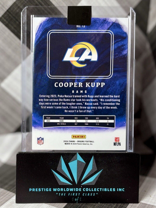 Cooper Kupp 2024 Panini Origins Orange Parallel /125 #73 Los Angeles Rams SP