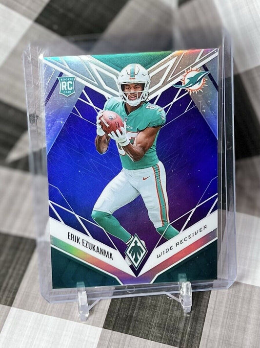 ERIK EZUKANMA 2022 Panini Phoenix Purple Refractor Rookie /125 #139 Dolphins RC