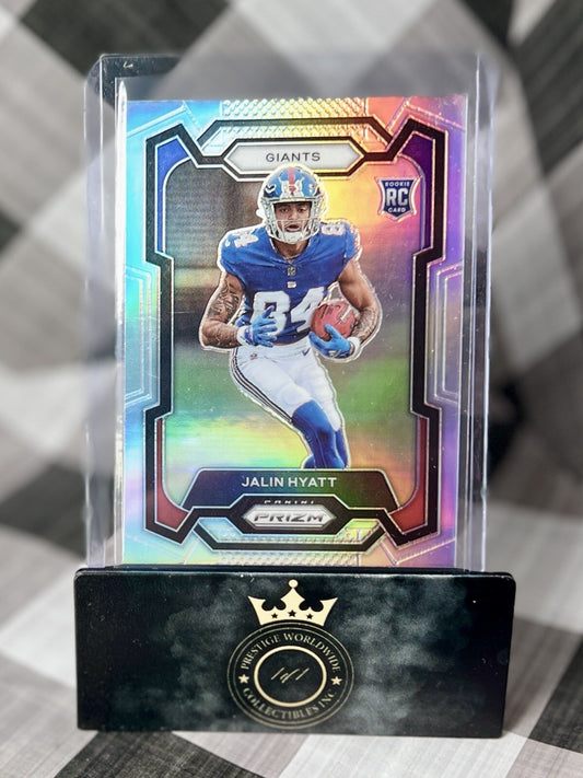 Jalin Hyatt 2023 Panini Prizm Rookie Silver Prizm #378 New York Giants RC