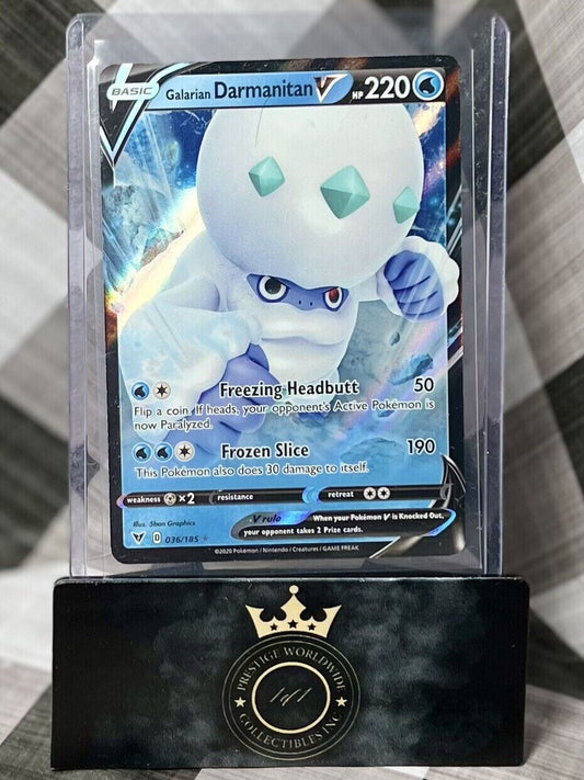 Galarian Darmanitan V 036/185 Vivid Voltage NM Ultra Rare Pokemon Card
