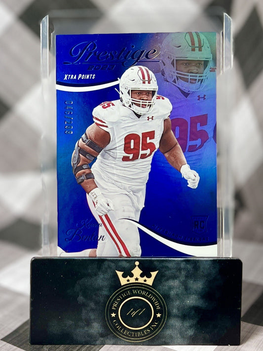 Keeanu Benton 2023 Prestige Xtra Points Blue Rookie /299 #355 Ptt Steelers RC