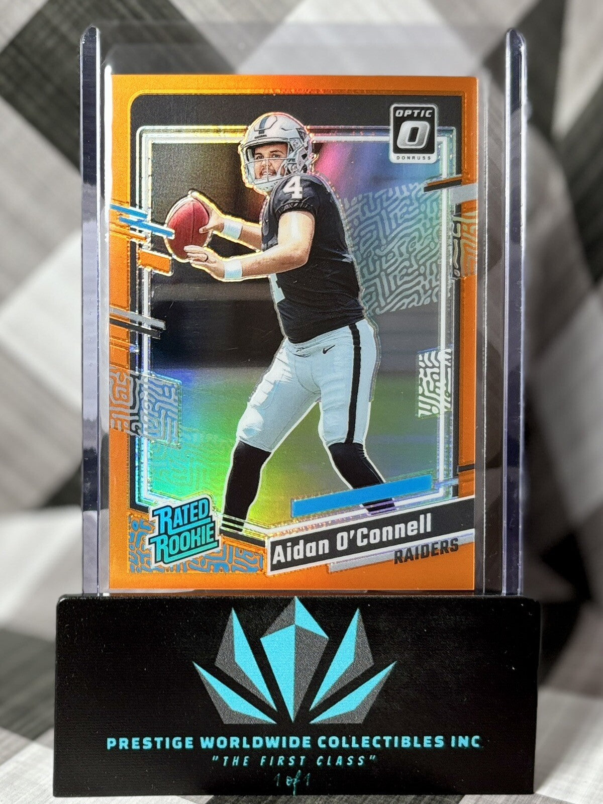 Aidan O'Connell 2023 Donruss Optic Rated Rookie Orange /249 #258 LV Raiders RC