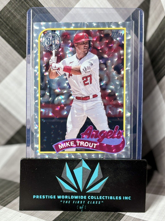 Mike Trout 2024 Topps Series 2 1989 Silver Foil #89B2-50 Los Angeles Angels