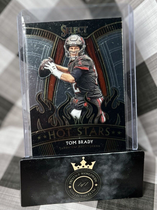 Tom "GOAT" Brady 2020 Panini Select Hot Stars Insert #HS1 - New England Patriots