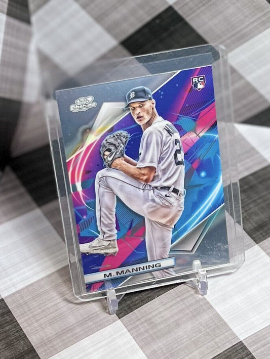MATT MANNING 2022 TOPPS COSMIC CHROME ROOKIE NUCLEUS REFRACTOR #165 - TIGERS RC