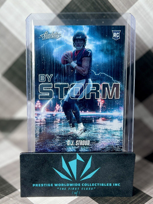 C.J, Stroud 2023 Panini Absolute By Storm Rookie Insert #BST-2 Houston Texans RC