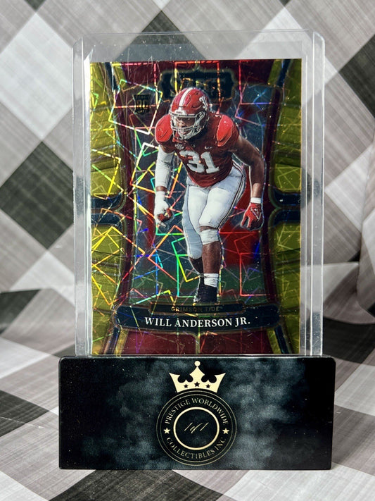 Will Anderson Jr. 2023 Select Draft Picks Gold Lazer Prizm #13 Bama & Texans RC