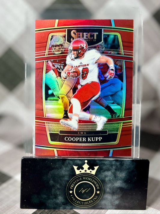 Cooper Kupp 2022 Panini Select Draft Picks Red Prizm /149 #48 LA Rams & EWU SP