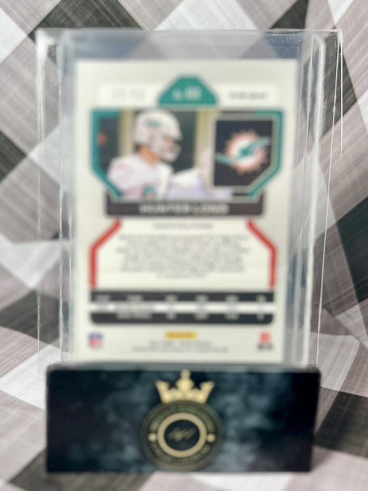 Hunter Long 2021 Prizm No Huddle Rookie Red Disco /50 #414 LA Rams & Dolphins RC