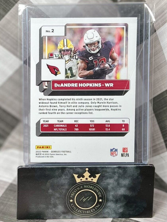 DeAndre Hopkins 2022 Donruss No Name Variation #2 - AZ Cardinals SP