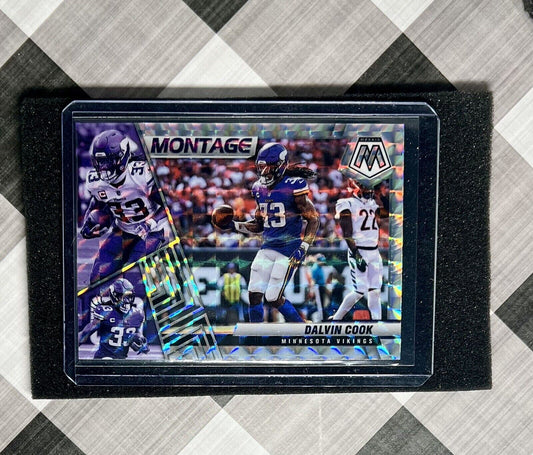DALVIN COOK 2022 Mosaic Football Montage Silver Prizm Mosaic #M-19 - VIKINGS