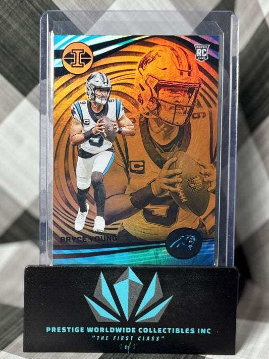 Bryce Young 2023 Illusions Orange Trophy Collection Rookie #15 Carolina Panthers