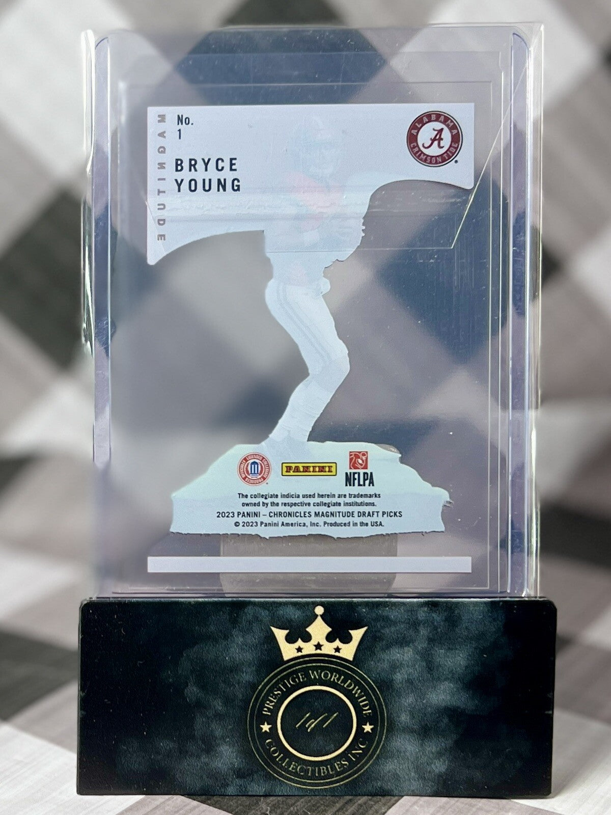 Bryce Young 2023 Panini Chronicles Draft Picks Magnitude #1 Panthers & Bama