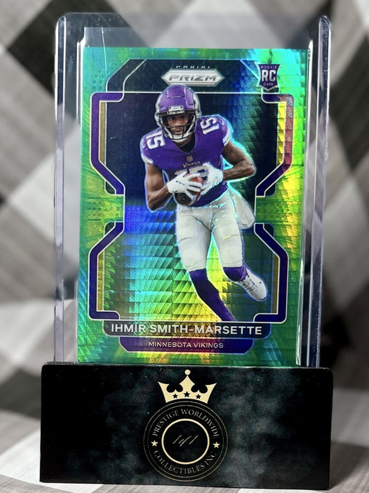 IHMIR SMITH-MARSETTE 2021 Prizm Green Hyper Prizm Rookie /175 #372 MN Vikings RC