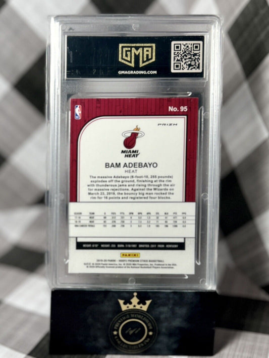 Bam Adebayo 2019-20 NBA Hoops Premium FLASH PRIZM Rookie GMA 10 #95 Miami HEAT