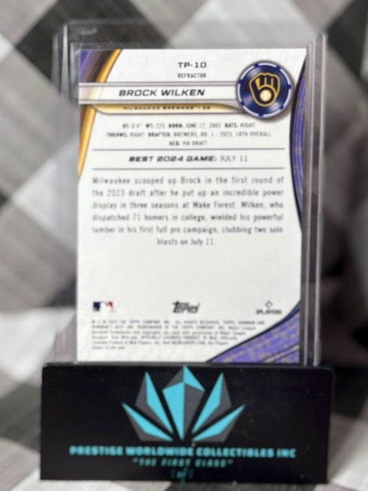 Brock Wilken 2024 Bowman’s Best Refractor #TP-10 Milwaukee Brewers Prospect