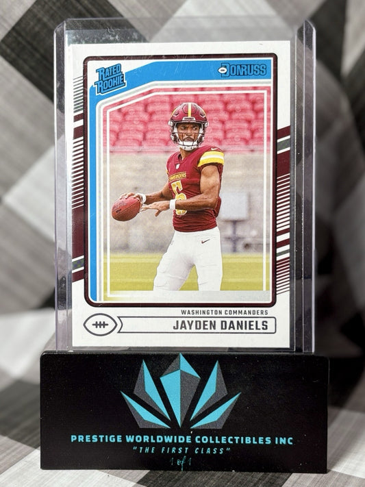 Jayden Daniels 2024 Panini Donruss Rated Rookie #389 Washington Commanders RC